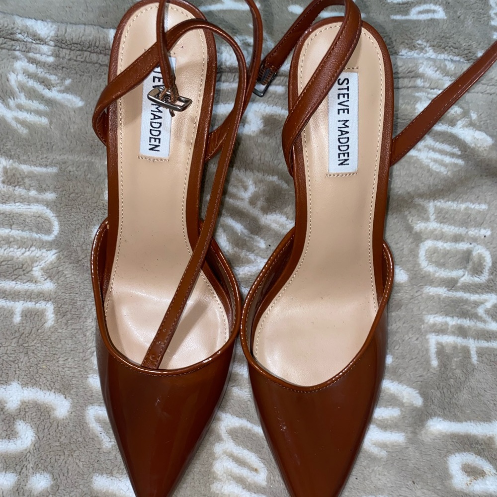 Steve Madden Nude, clear shoes